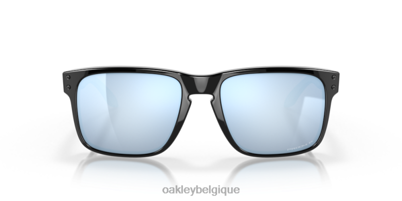 être Oakley lunettes Holbrook Verres polarisés Prizm Deep Water, monture noire polie LFB0451