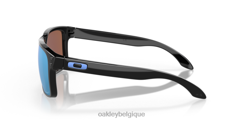 être Oakley lunettes Holbrook Verres polarisés Prizm Deep Water, monture noire polie LFB0451