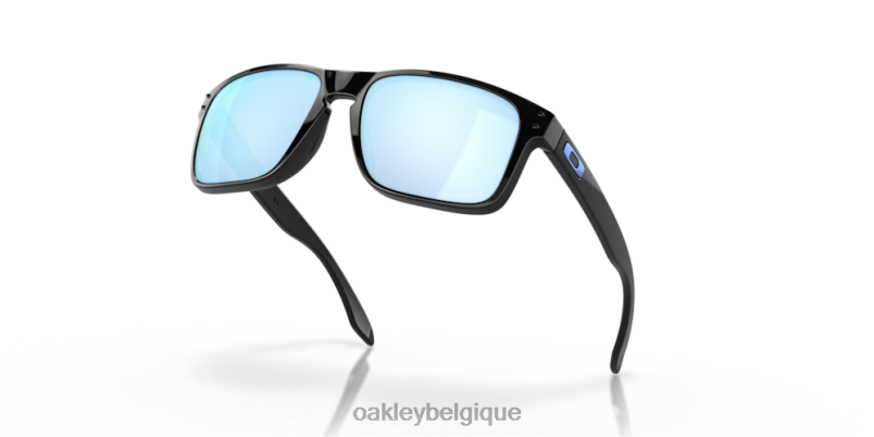 être Oakley lunettes Holbrook Verres polarisés Prizm Deep Water, monture noire polie LFB0451