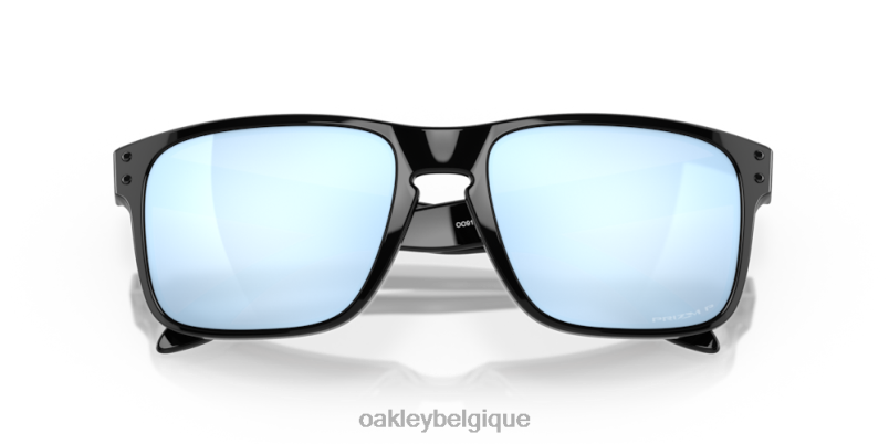 être Oakley lunettes Holbrook Verres polarisés Prizm Deep Water, monture noire polie LFB0451