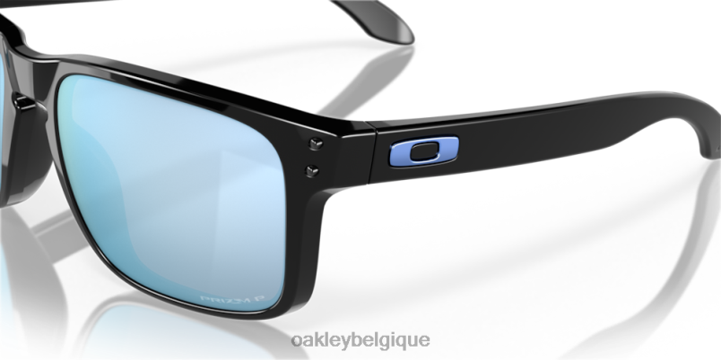 être Oakley lunettes Holbrook Verres polarisés Prizm Deep Water, monture noire polie LFB0451