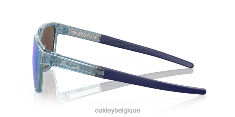 être Oakley lunettes actionneur (montage en pont bas) Verres saphir Prizm, monture stonewash transparente LFB04842