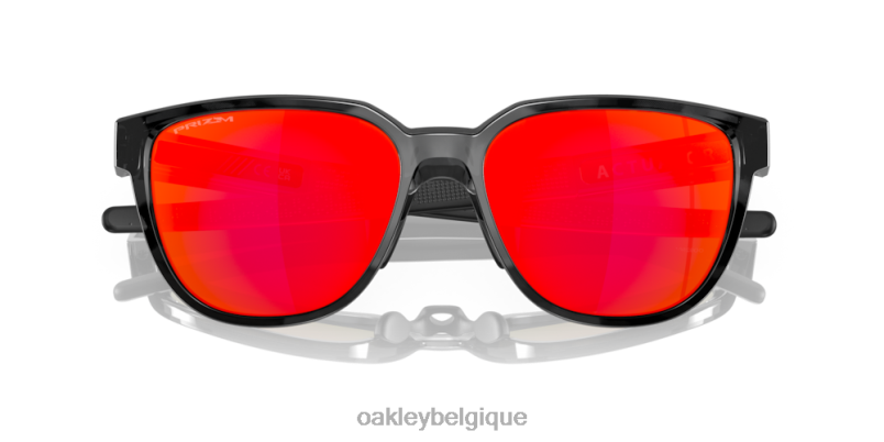 être Oakley lunettes actionneur (montage en pont bas) verres prizm rubis, monture écaille noire LFB04841