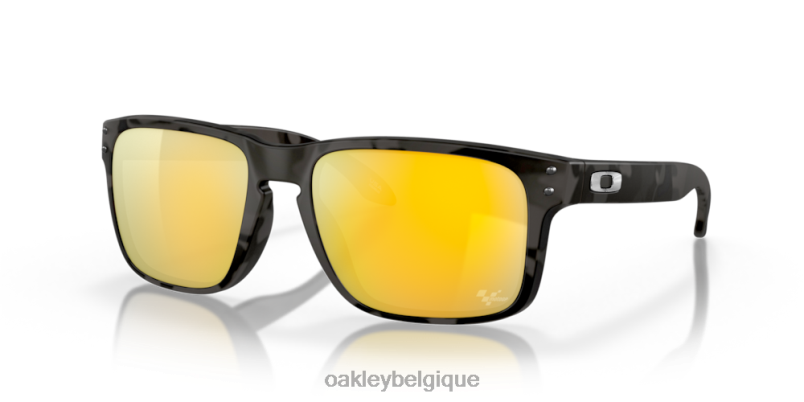 être Oakley lunettes collection motogp holbrook Verres polarisés Prizm 24K, monture écaille noire mate LFB04635