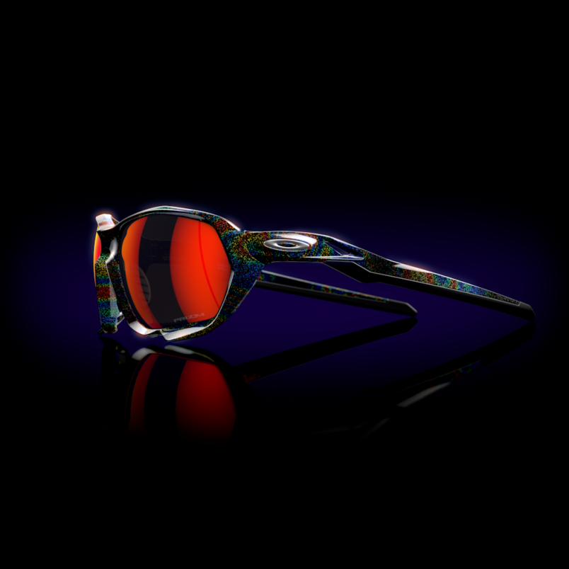 être Oakley lunettes collection plasma verve verres prizm rubis, monture galaxie foncée LFB04596