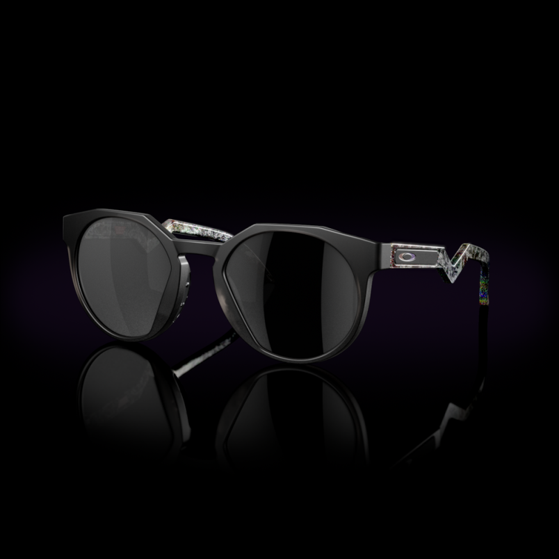 être Oakley lunettes collection verve hstn (ajustement à pont bas) verres polarisants noirs Prizm, monture gris fumé mat LFB041014