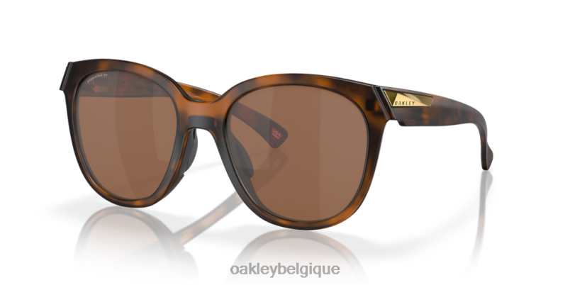 être Oakley lunettes discret Verres polarisants Prizm tungstène, monture écaille marron mat LFB04942