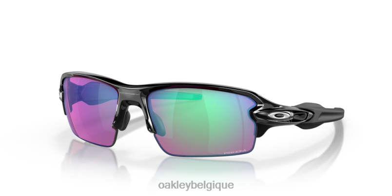 être Oakley lunettes flak 2.0 (ajustement du pont bas) verres de golf Prizm, monture noire polie LFB04863