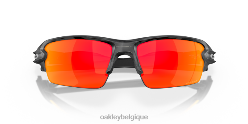 être Oakley lunettes flak 2.0 (coupe à pont bas) collection camouflage noir verres Prizm Ruby, monture camouflage noire LFB04869