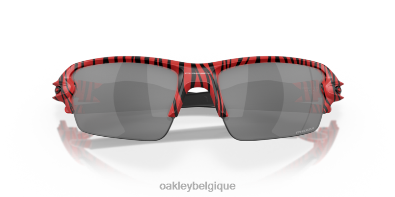 être Oakley lunettes flak 2.0 (montage pont bas) tigre rouge verres prizm noirs, monture tigre rouge LFB04877