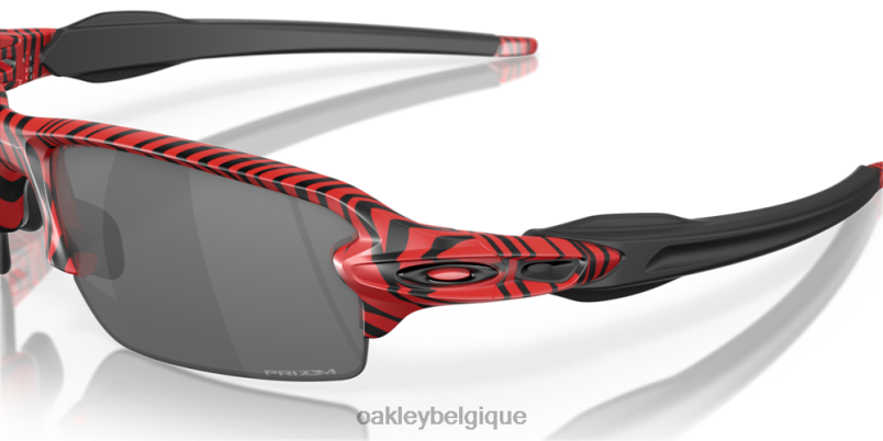 être Oakley lunettes flak 2.0 (montage pont bas) tigre rouge verres prizm noirs, monture tigre rouge LFB04877