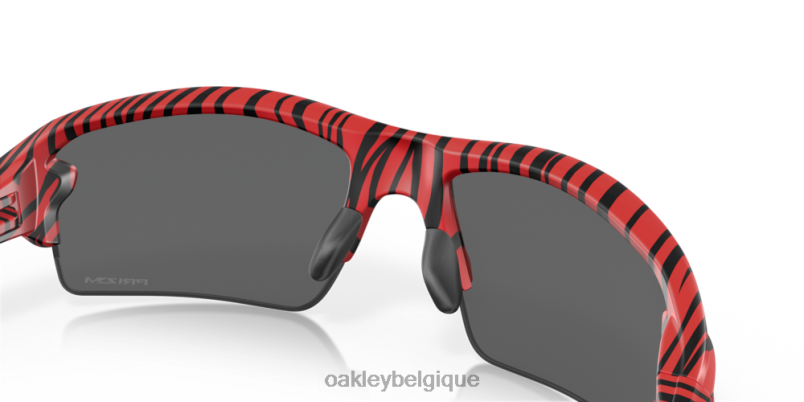 être Oakley lunettes flak 2.0 (montage pont bas) tigre rouge verres prizm noirs, monture tigre rouge LFB04877