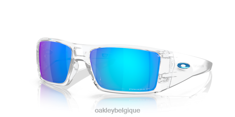être Oakley lunettes héliostat Verres polarisés Prizm Saphir, monture transparente LFB04760