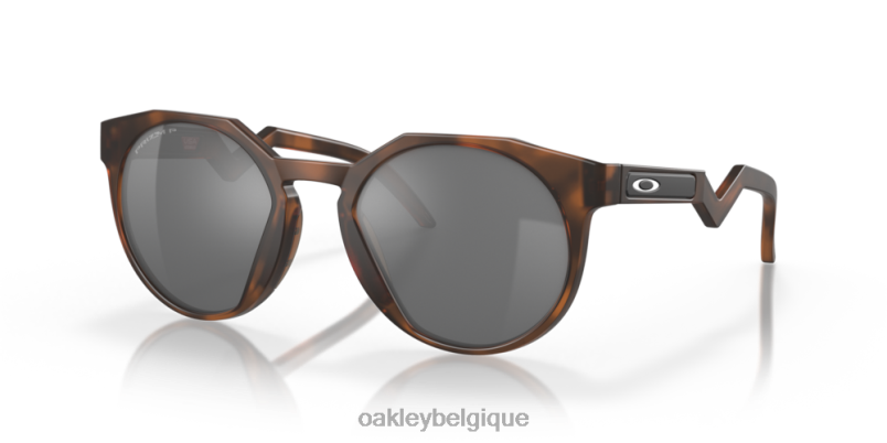 être Oakley lunettes hstn (ajustement du pont bas) verres polarisants noirs Prizm, monture écaille marron mat LFB041011