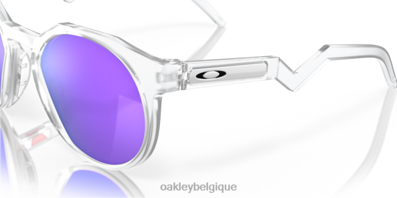 être Oakley lunettes hstn verres prizm violets, monture transparente mate LFB041002