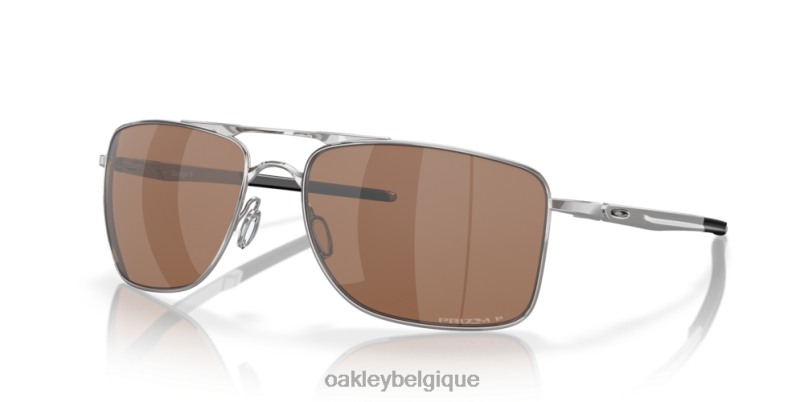 être Oakley lunettes jauge 8 Verres polarisés Prizm tungstène, monture chromée polie LFB04514