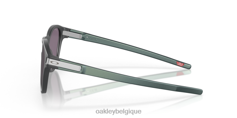 être Oakley lunettes loquet (ajustement à pont bas) verres prizm gris, monture carbone mat LFB04910