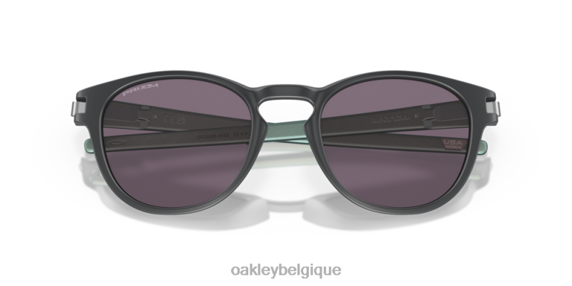 être Oakley lunettes loquet (ajustement à pont bas) verres prizm gris, monture carbone mat LFB04910