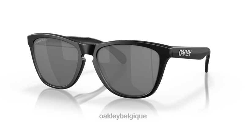 être Oakley lunettes peaux de grenouille (ajustement à pont bas) verres polarisants noirs Prizm, monture noire mate LFB04814