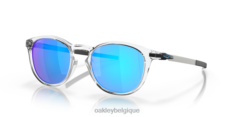 être Oakley lunettes pitchman r Verres saphir Prizm, monture transparente polie LFB04411