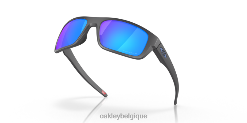 être Oakley lunettes point de chute Verres polarisés Prizm Sapphire, monture gris foncé mat LFB04500