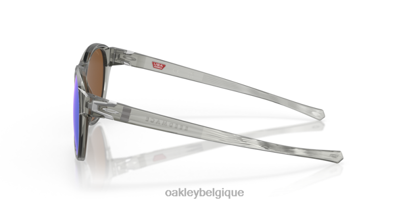 être Oakley lunettes reedmace (ajustement de pont bas) verres prizm violets, monture encre grise LFB04662