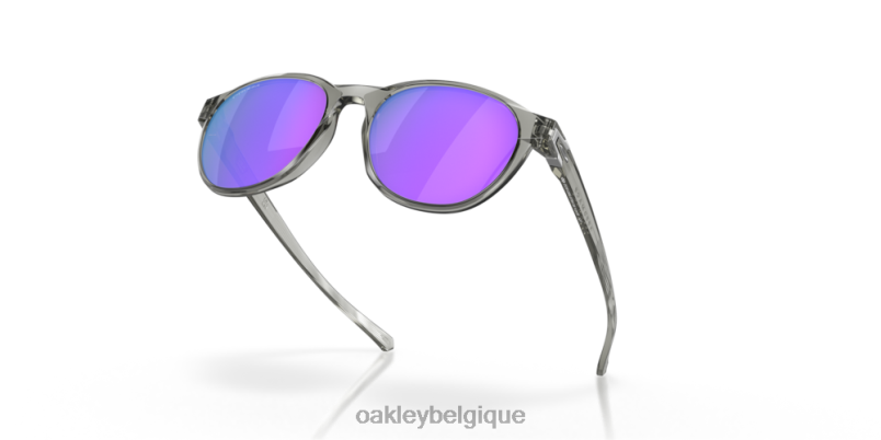 être Oakley lunettes reedmace (ajustement de pont bas) verres prizm violets, monture encre grise LFB04662