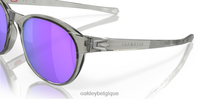 être Oakley lunettes reedmace (ajustement de pont bas) verres prizm violets, monture encre grise LFB04662