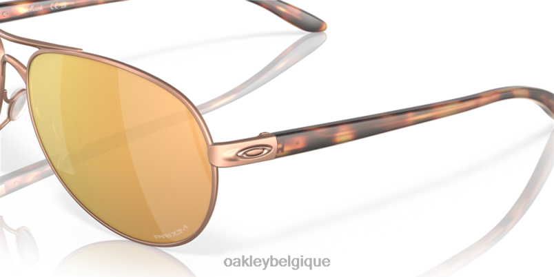 être Oakley lunettes retour verres Prizm or rose, monture or rose satiné LFB04487