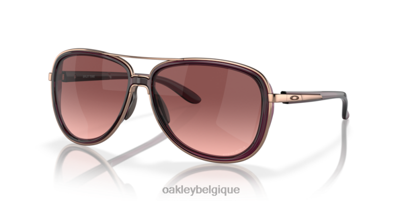 être Oakley lunettes temps intermédiaire verres dégradés noirs g40, monture cristal framboise LFB04436