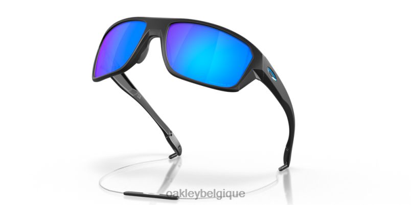 être Oakley lunettes tir partagé Verres polarisés Prizm Sapphire, monture noire mate LFB04302