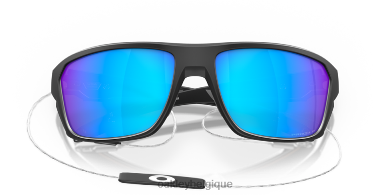 être Oakley lunettes tir partagé Verres polarisés Prizm Sapphire, monture noire mate LFB04302