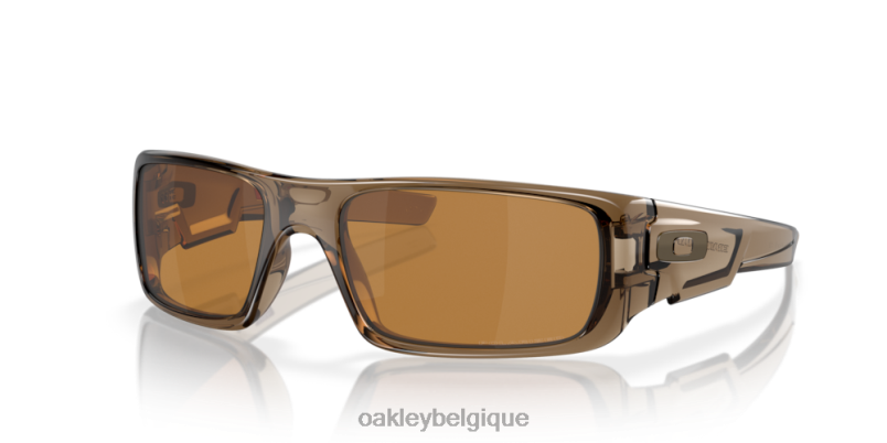 être Oakley lunettes vilebrequin verres polarisés en tungstène iridium, monture marron fumée LFB04253