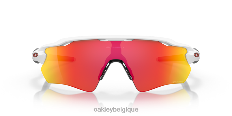 être Oakley lunettes couleurs de l'équipe radar ev path verres prizm rubis, monture blanche polie LFB0435