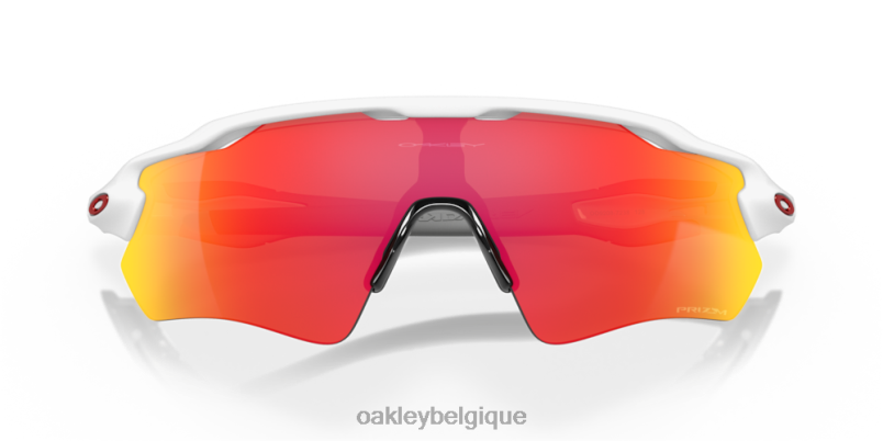 être Oakley lunettes couleurs de l'équipe radar ev path verres prizm rubis, monture blanche polie LFB0435