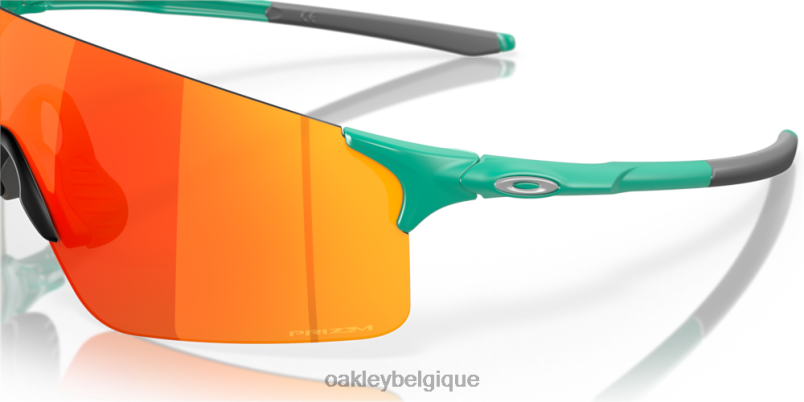 être Oakley lunettes lames evzéro verres prizm rubis, monture céleste mate LFB04286
