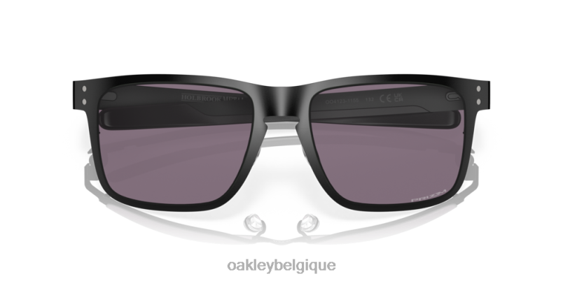être Oakley lunettes métal holbrook verres prizm gris, monture noir mat LFB04354