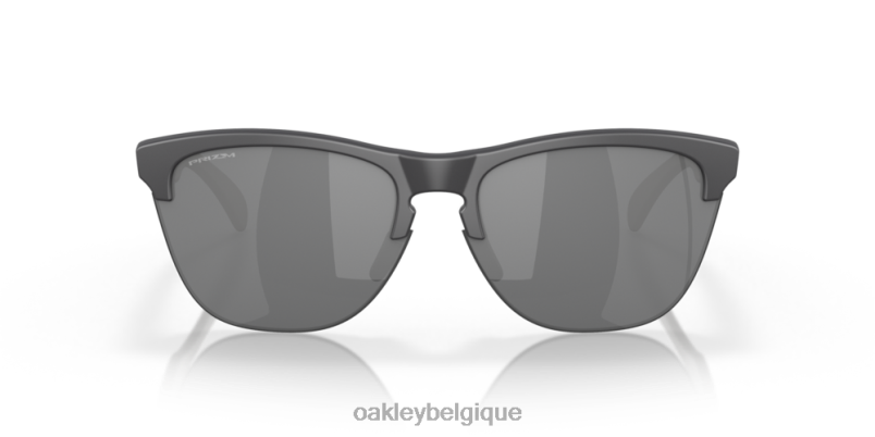 être Oakley lunettes peaux de grenouille légères verres prizm noirs, monture gris foncé mat LFB04215