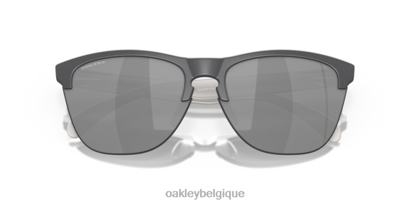 être Oakley lunettes peaux de grenouille légères verres prizm noirs, monture gris foncé mat LFB04215