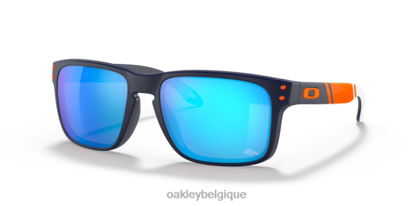 être Oakley lunettes Denver Broncos Holbrook verres saphir Prizm, monture bleu marine mat LFB04618