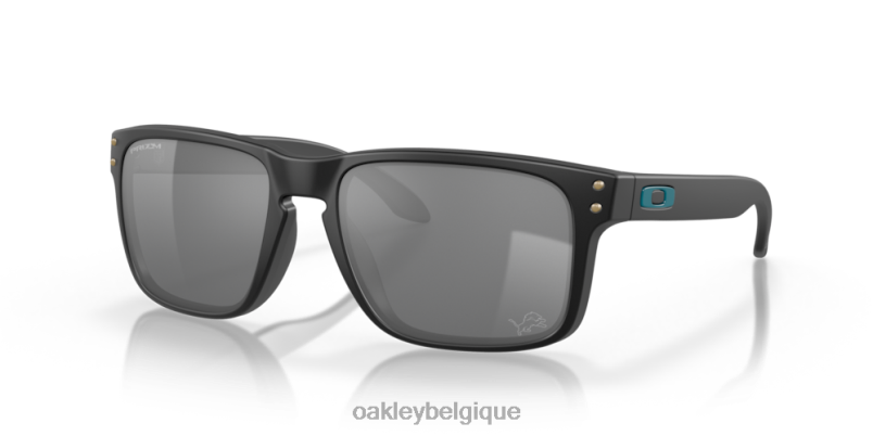 être Oakley lunettes Lions de Détroit Holbrook verres prizm noirs, monture noir mat LFB04619