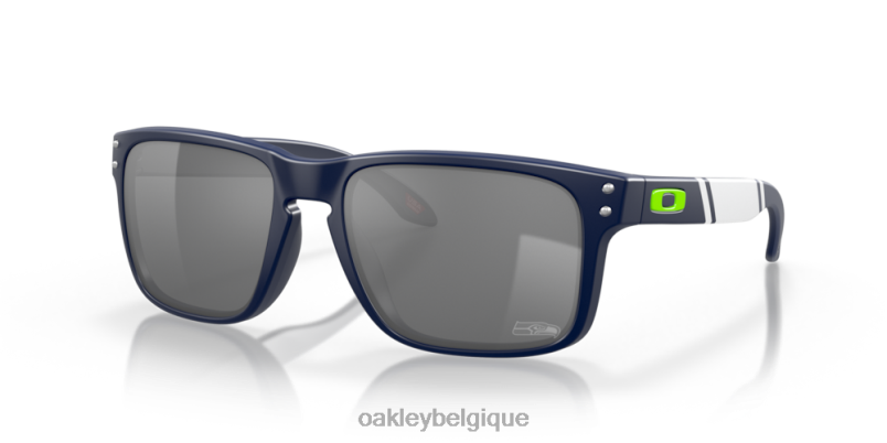 être Oakley lunettes Seahawks de Seattle Holbrook verres prizm noirs, monture bleu marine mat LFB04652
