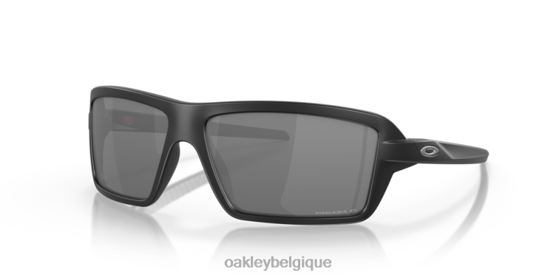 être Oakley lunettes câbles verres polarisants noirs Prizm, monture noire mate LFB04666