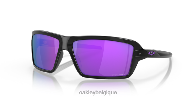 être Oakley lunettes câbles verres prizm violets, monture encre noire LFB04672