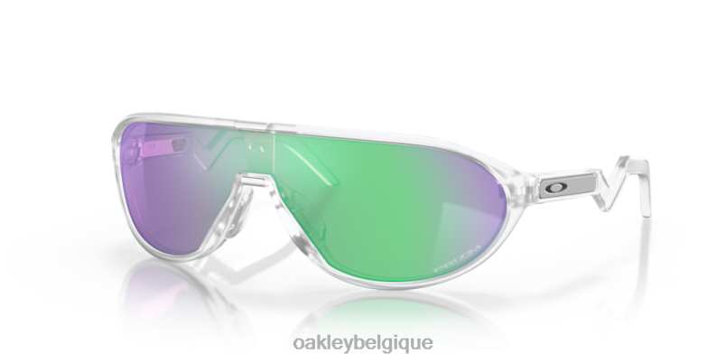 être Oakley lunettes cmdn (ajustement du pont bas) Verres Prizm Road Jade, monture transparente mate LFB041029