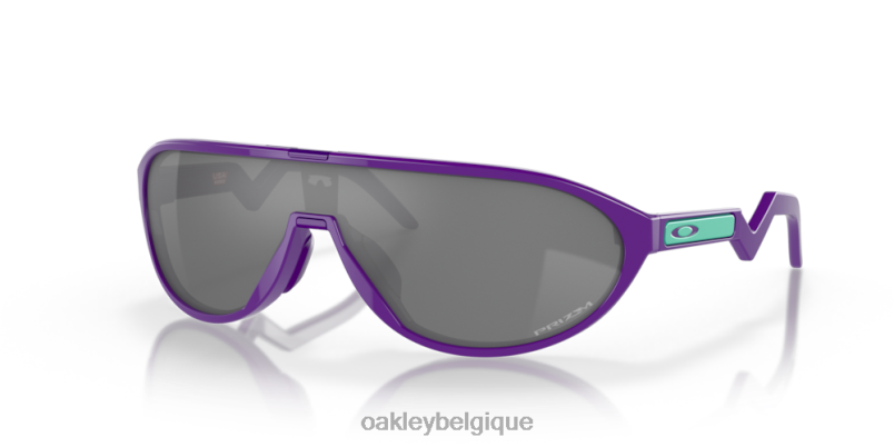 être Oakley lunettes cmdn (ajustement du pont bas) verres prizm noirs, monture violet électrique LFB041030