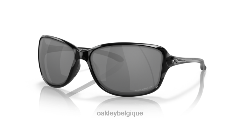 être Oakley lunettes cohorte Verres polarisants noirs Prizm, monture noire polie LFB04459