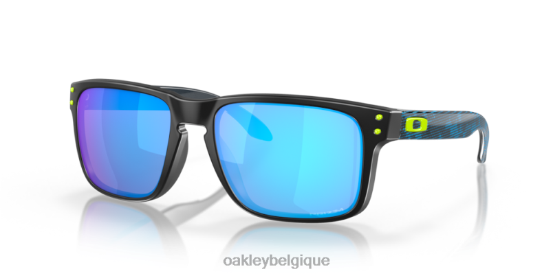 être Oakley lunettes collection haute résolution holbrook (ajustement pont bas) verres saphir Prizm, monture noire polie LFB04804