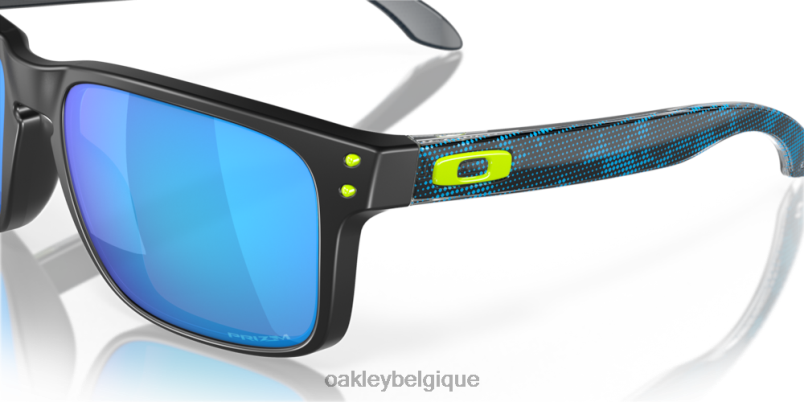 être Oakley lunettes collection haute résolution holbrook (ajustement pont bas) verres saphir Prizm, monture noire polie LFB04804
