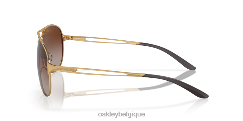 être Oakley lunettes mise en garde verres dégradés marron foncé, monture dorée polie LFB04509